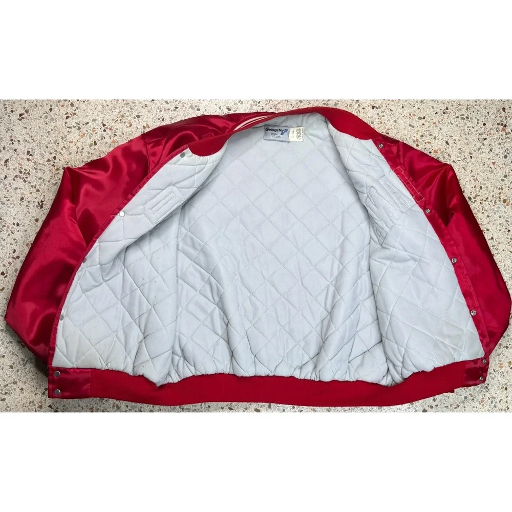 Swingster NCAA Indiana Vtg‎ Men's Embroidered Quilted Bomber Jacket Size XXL